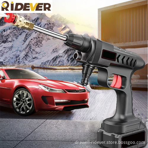 Ridever Portable Car Washer Price Car Washer Machine Equipment 14 Plunger 21V Charger Stainless Steal Car Washer